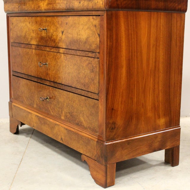 19th Century Louis Philippe Chest of Drawers in Walnut For Sale - Image 10 of 13