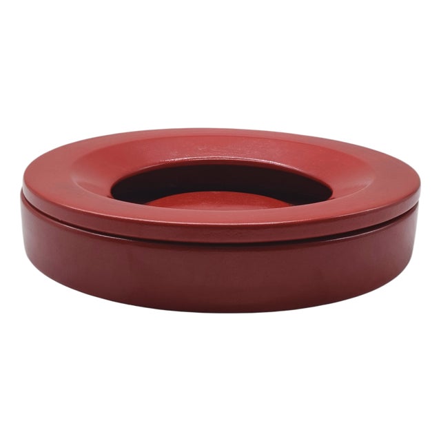 Barbados Red Ashtray by Angelo Mangiarotti for Danese, Italy, 1960s For Sale