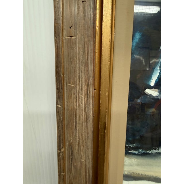 Blue Robert Jensen Landscape Painting, Signed For Sale - Image 8 of 12