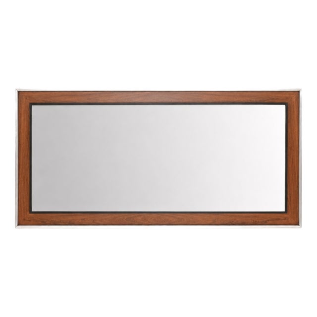 Large Vintage Danish Wall Mirror, 1960s For Sale