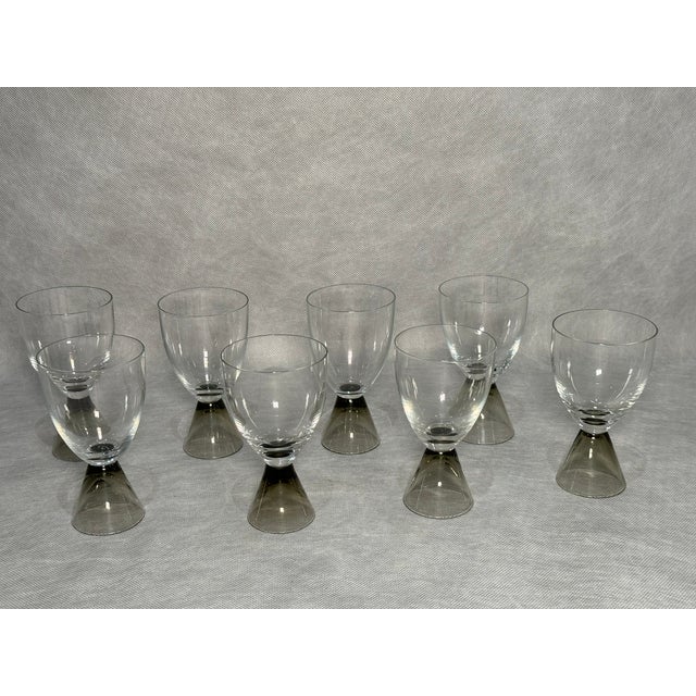 Glass Fortuna Wine Glasses by Elsa Fischer-Treyden for Rosenthal, 1950s, Set of 8 For Sale - Image 7 of 7