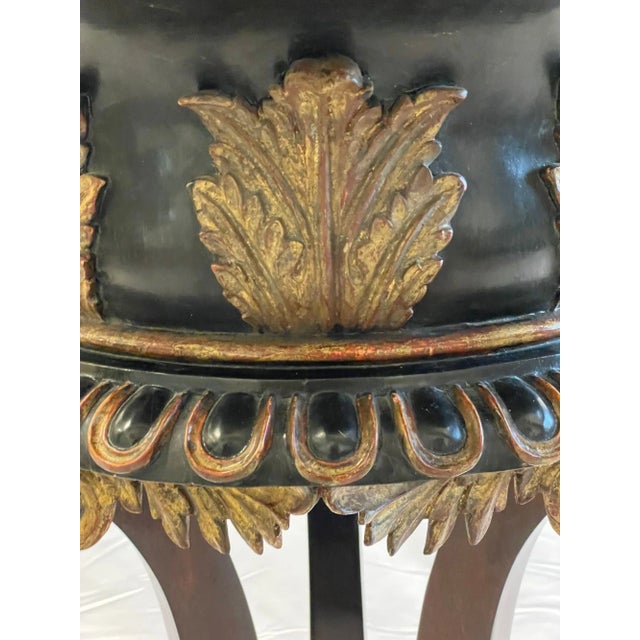 Georgian Gilt Wood Planter, Jardinière, Ebony and Gilt Design For Sale - Image 10 of 13