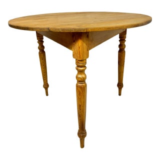 19th Century English Pine Cricket Table For Sale