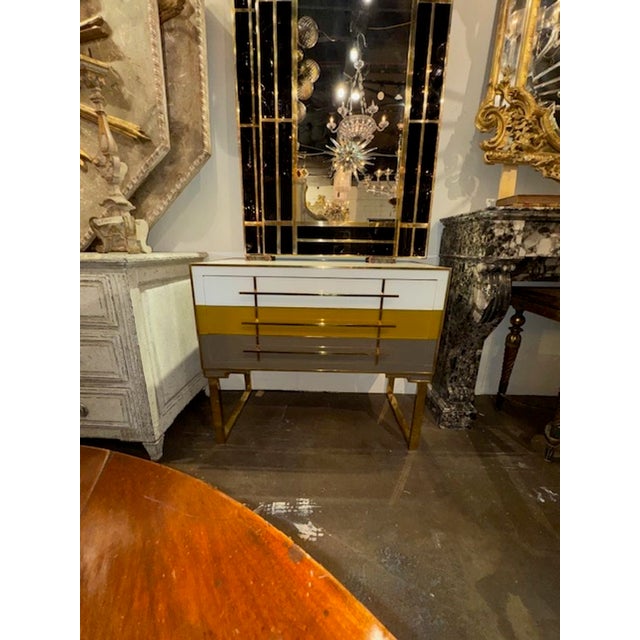 Murano Tri-Color Side Table For Sale - Image 4 of 6