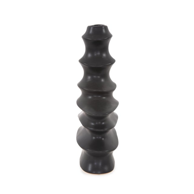 Kenneth Ludwig Chicago Cairn Abstract Vase- Tall For Sale - Image 4 of 11