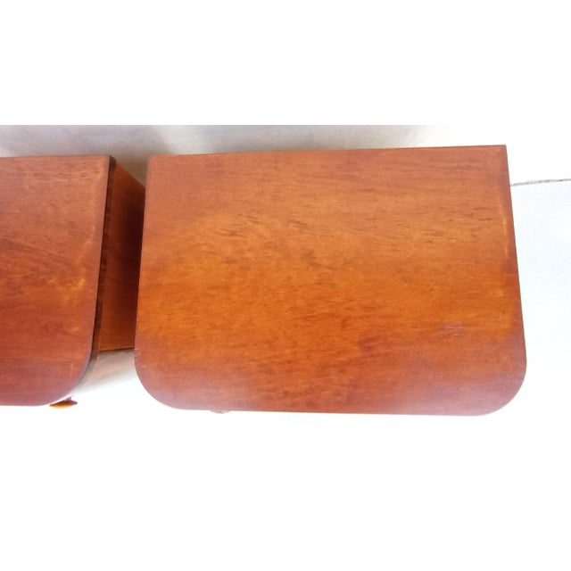 Bedside Tables by Jindřich Halabala for Up Závody, 1950s, Set of 2 For Sale - Image 9 of 18