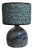 Vintage German Blue Marbled Ceramic Table Lamp by Cornelia Griess, 1970s For Sale