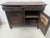 Renaissance buffet in solid oak Two doors and two drawers with carved front Stiles carved with chimera heads Old...