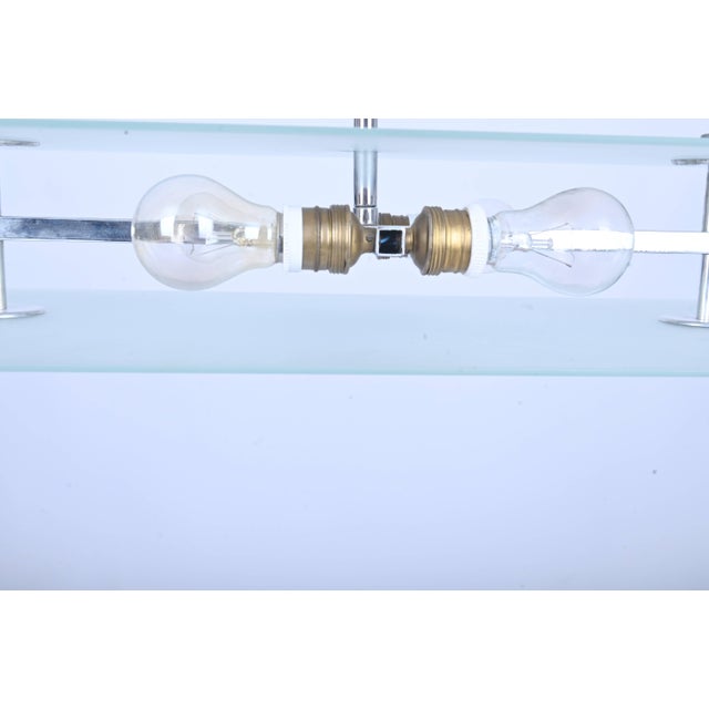 1930s Bauhaus Chrome and Glass Ceiling Light, 1930s For Sale - Image 5 of 7