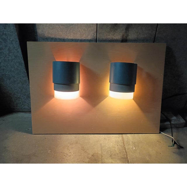 Plastic Custom Made a Pair of Color Wall Sconces. W For Sale - Image 7 of 8