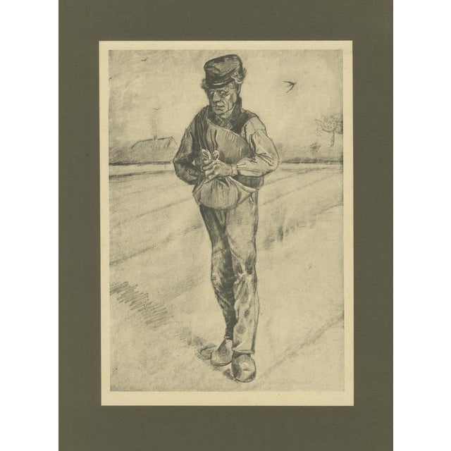 Title: Vincent van Gogh – The Sower with a Bag – 1928 Portfolio Print from Dutch Period : This 1928 print is a...