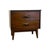 Vintage Mid Century Modern Bassett Walnut 3-Piece Bedroom Set – 9-Drawer Dresser, Highboy Chest & Nightstand. For Sale - Image 11 of 13