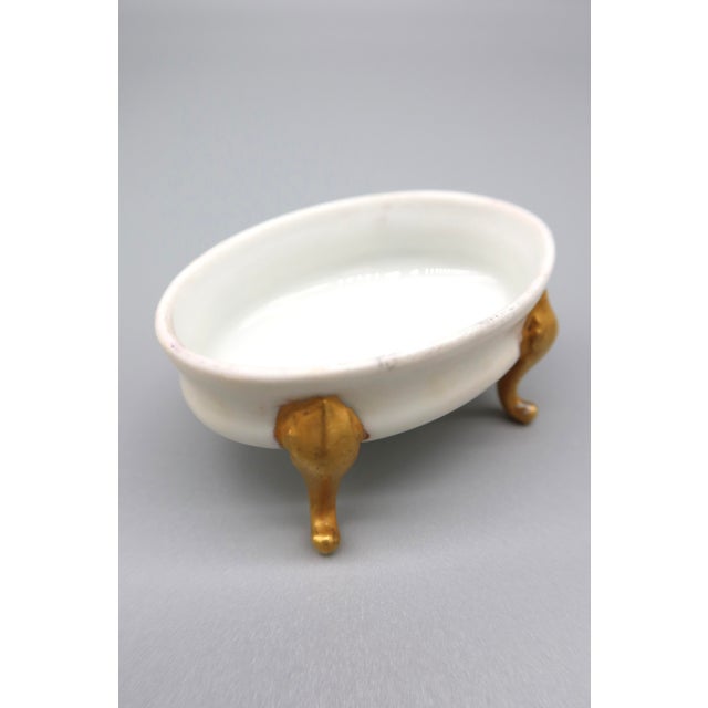 Limoges, France Vintage French Porcelain Footed Jewelry Dish For Sale - Image 4 of 9
