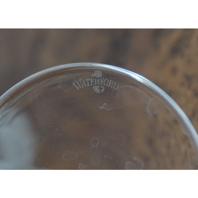 Set of 8 Waterford Crystal 6 Inch Cut Crystal Wine Glasses For Sale - Image 10 of 10