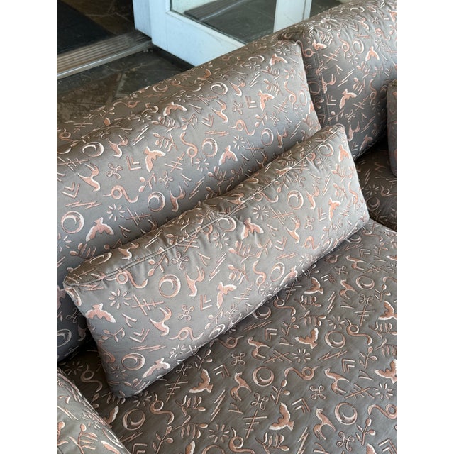 C & L Designs Laguna Sofa in Quilted Folklore For Sale - Image 11 of 12