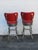 Retro Mid Century Modern Swivel Red Vinyl and Chrome Barstools 6350 For Sale - Image 4 of 18
