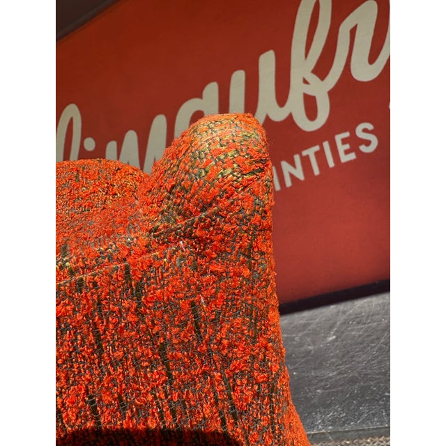 Unique design on this wingback. This was covered in plastic until we happened upon it and is in excellent condition as a...