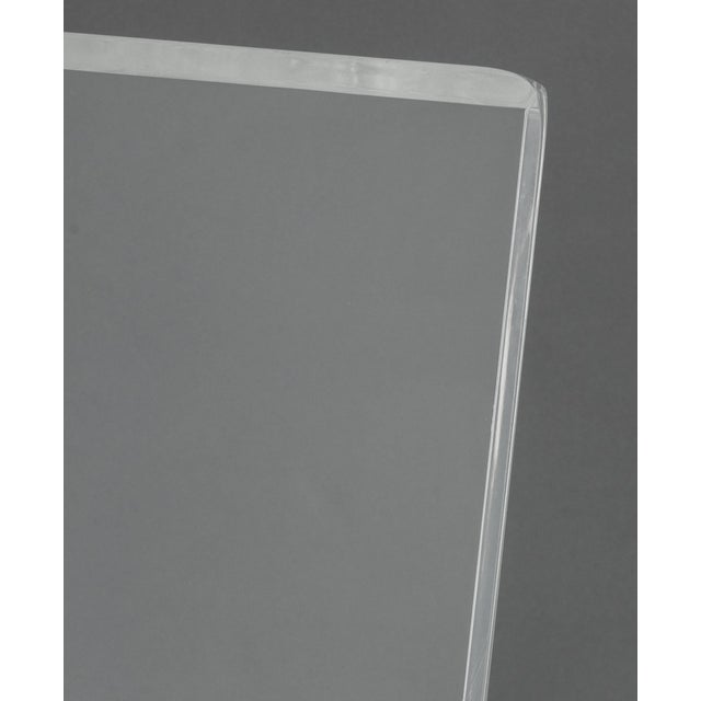 Modern Clear Acrylic "Z" Dining Chairs, 8 For Sale - Image 11 of 14