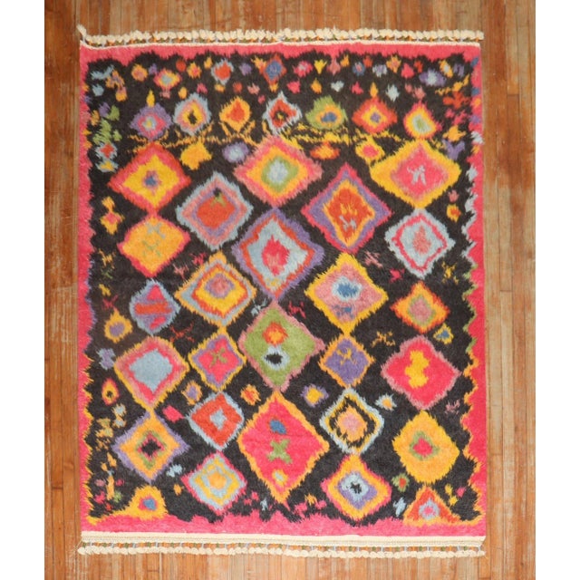 Late 20th Century Contemporary Turkish Tulu Rug, 6'4'' X 8'4'' For Sale - Image 10 of 10
