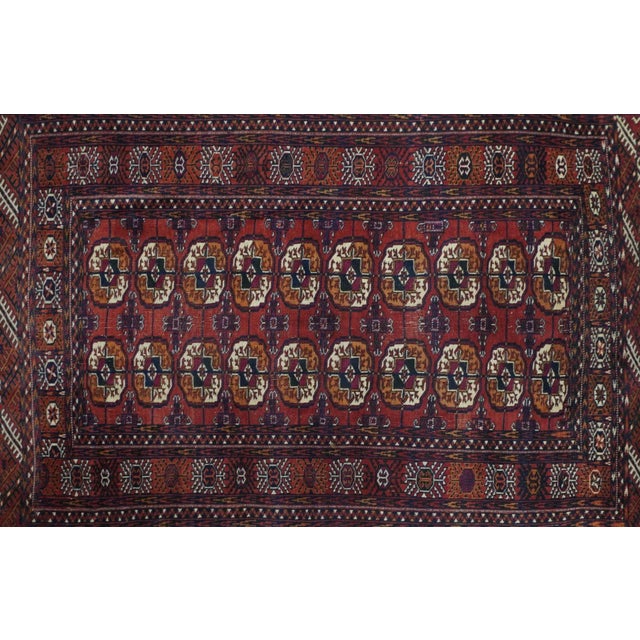 Traditional Vintage Turkmen Rug 3'8'' X 5'9'' For Sale - Image 3 of 11