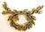 Set of Eight Antique French Gilded Bronze Ormolu Furniture Pediments From left to right: 1 - Measures 2 5/8" wide and 1...