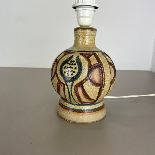 Ceramic Studio Pottery Table Light Base from Soholm Ceramic, Denmark, 1970s For Sale - Image 6 of 18
