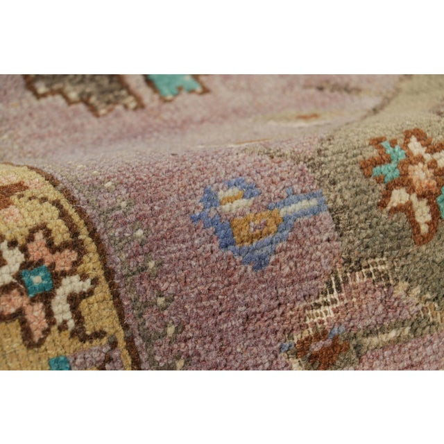 Vintage Oushak Square Rug With Geometric Floral Medallion, From Rug & Kilim For Sale In New York - Image 6 of 7