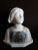 Gold Antique Alabaster Bust by Alphonse Henri Nelson For Sale - Image 8 of 8