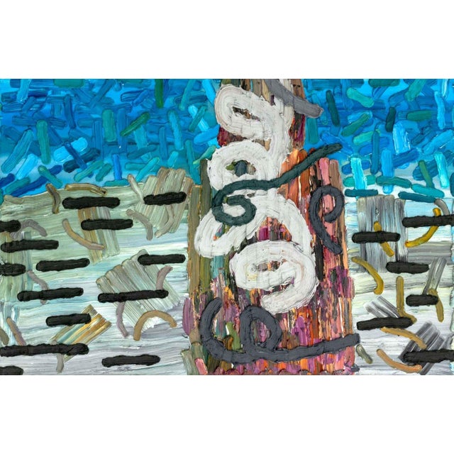 Lily Ramirez "Ocean, Border and Barbed Wire" Oil For Sale - Image 4 of 6