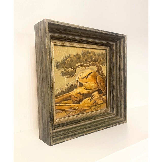 Realism American Southwest Realism Landscape Framed Original Oil Painting by Gary Adcock For Sale - Image 3 of 12