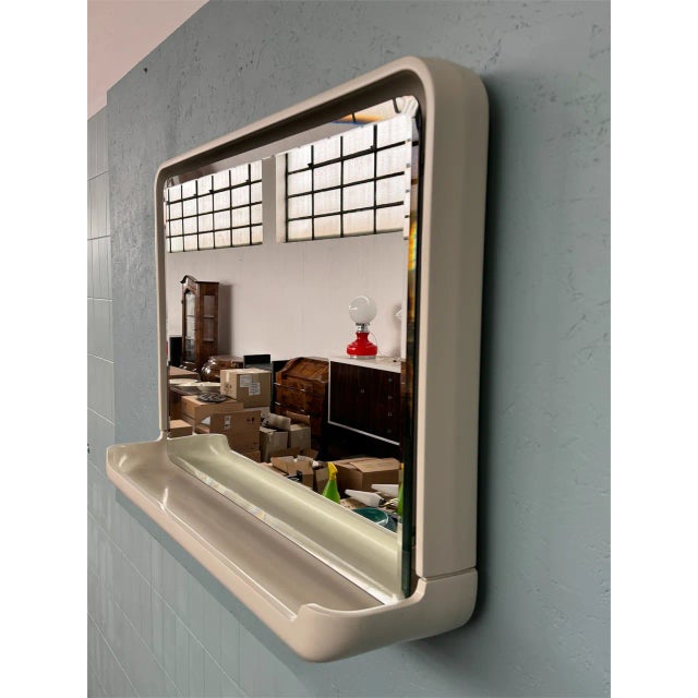 Large Vintage Backlit Mirror, Italy, 1970s For Sale - Image 9 of 16