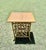 English Vintage Faux Bamboo Rattan Magazine Rack Side Table For Sale - Image 3 of 7
