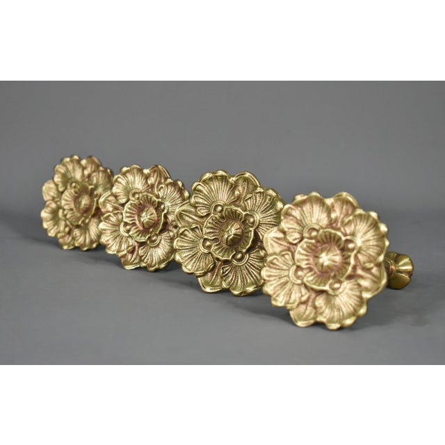 French Bronze Curtain Tie-Backs, Early 20th Century, Set of 4 For Sale - Image 5 of 14