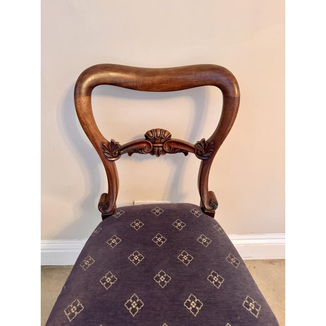 Antique Victorian Balloon Back Dining Chairs, 1860, Set of 4 For Sale - Image 9 of 11