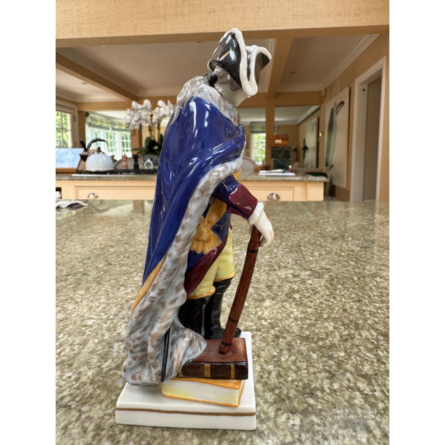 Traditional A Carl Tielsch German Porcelain Figure of a Military Man For Sale - Image 3 of 6