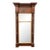 Antique French Empire Carved Mahogany Trumeau Mirror For Sale