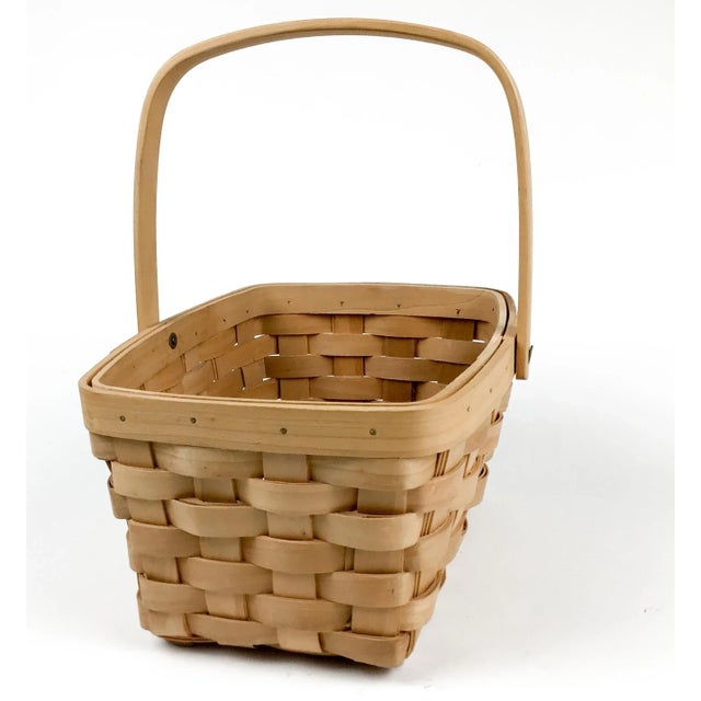 1980s Vintage French Bentwood Picnic Basket For Sale - Image 5 of 13