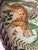 Vintage Hand Painted & Decoupaged Rattan Leopard Oval Serving Tray For Sale In Naples, FL - Image 6 of 11