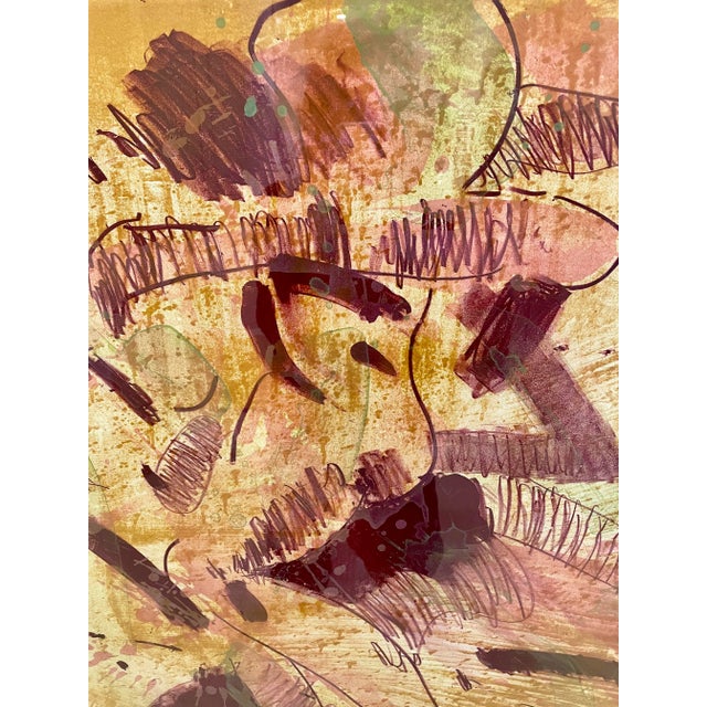 Abstract Graham Coughtry Print Nude 1979 Numbered, Signed, Framed For Sale - Image 3 of 9