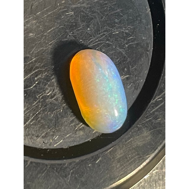 Late 20th Century Australian Jelly Opal With Play of Color 2 Carat For Sale - Image 5 of 8