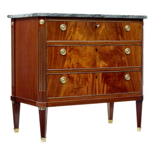 20th Century Directoire Revival Marble Top Chest of Drawers, 1920 For Sale