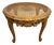 Vintage French Louis Style Carved Oak and Cane Top Side or Coffee Table For Sale