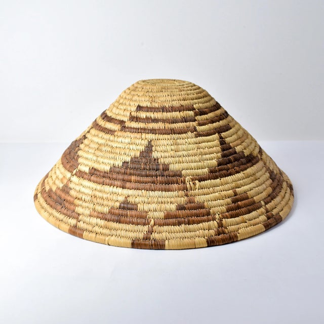 Textile Early 20th Century Coiled Basket Botswana 19 Inch For Sale - Image 7 of 9