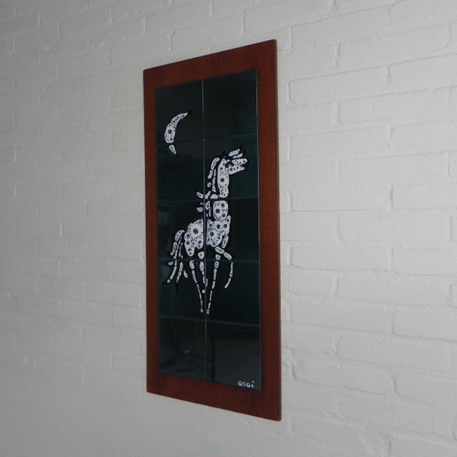Tile Tableau Depicting a Horse, 1960s For Sale - Image 3 of 12
