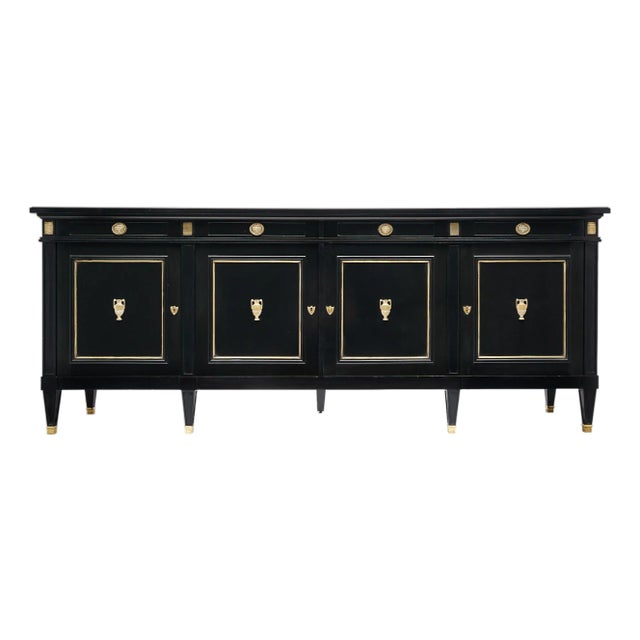 Directoire Style Ebonized French Buffet For Sale
