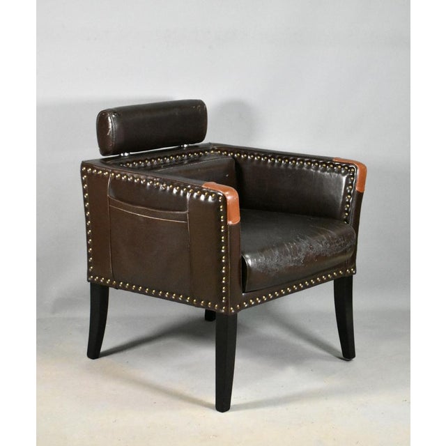 Mid-Century French Lounge Chair in Leatherette, 1960s For Sale - Image 12 of 14