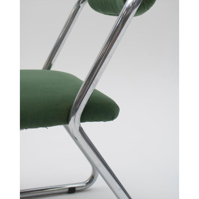 Space Age Chrome Chairs, 1970s, Set of 4 For Sale - Image 12 of 13