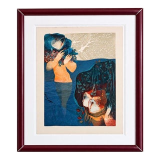 Alvar Sunol Signed and Numbered Embossed Litho ‘Sussana and the Elders’ Framed For Sale