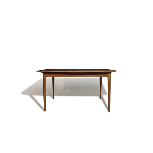 Mid 20th Century Mid 20th Century Kurt Ostervig Burled Walnut Dining Table With Eye-Catching Grain For Sale - Image 5 of 15