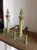 1910s Antique Andirons, Neoclassical Style Andirons, Brass For Sale - Image 5 of 9